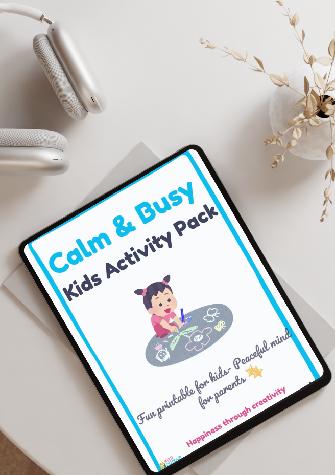 Calm & Busy Kids Activity Pack(Printable PDF)