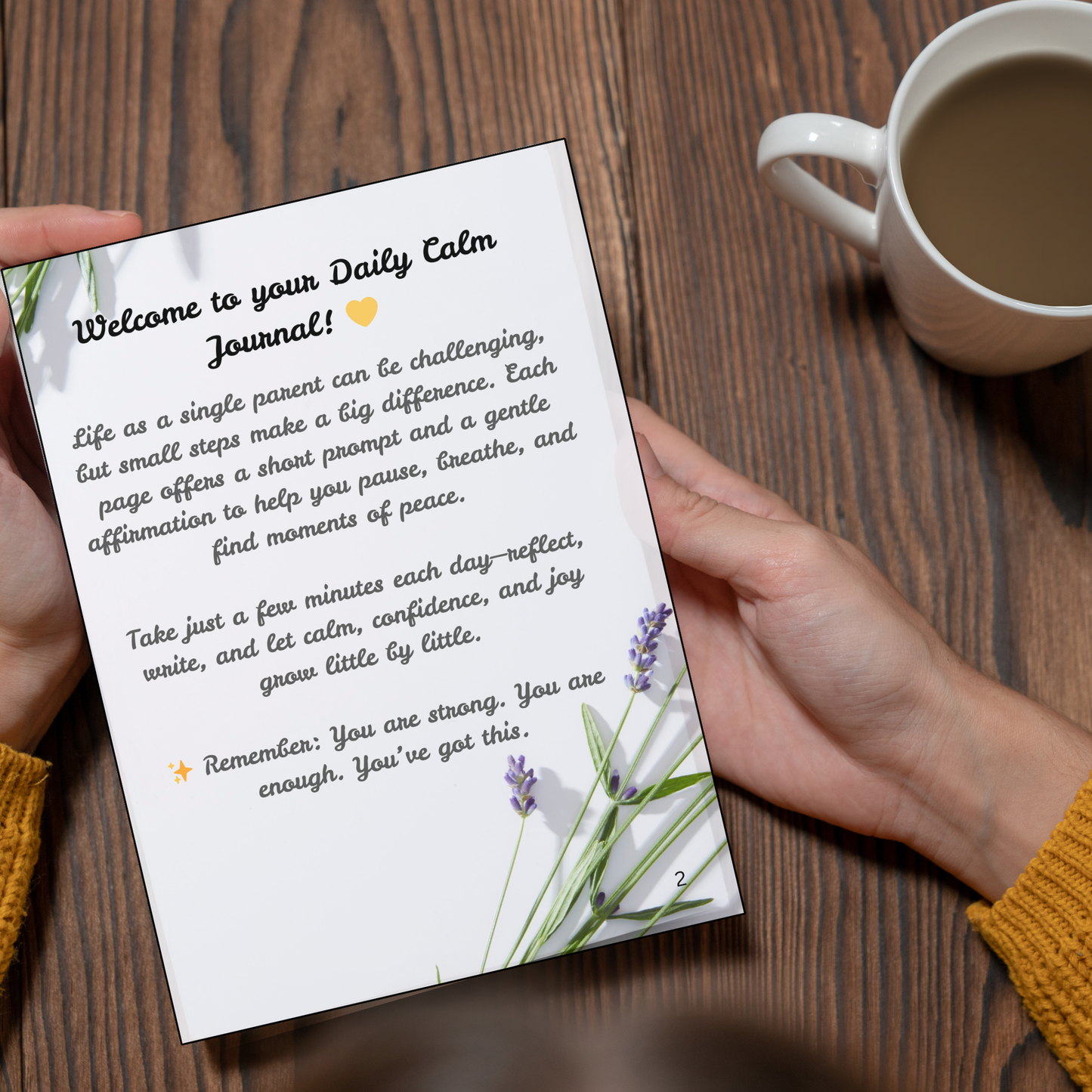 My Safe Place – Daily Mindful Journal(Printable PDF)
