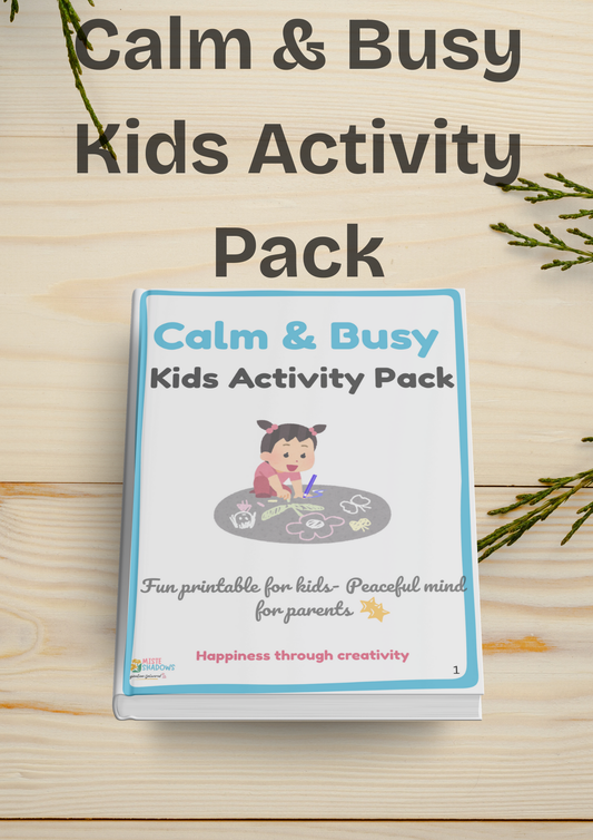 Calm & Busy Kids Activity Pack(Printable PDF)