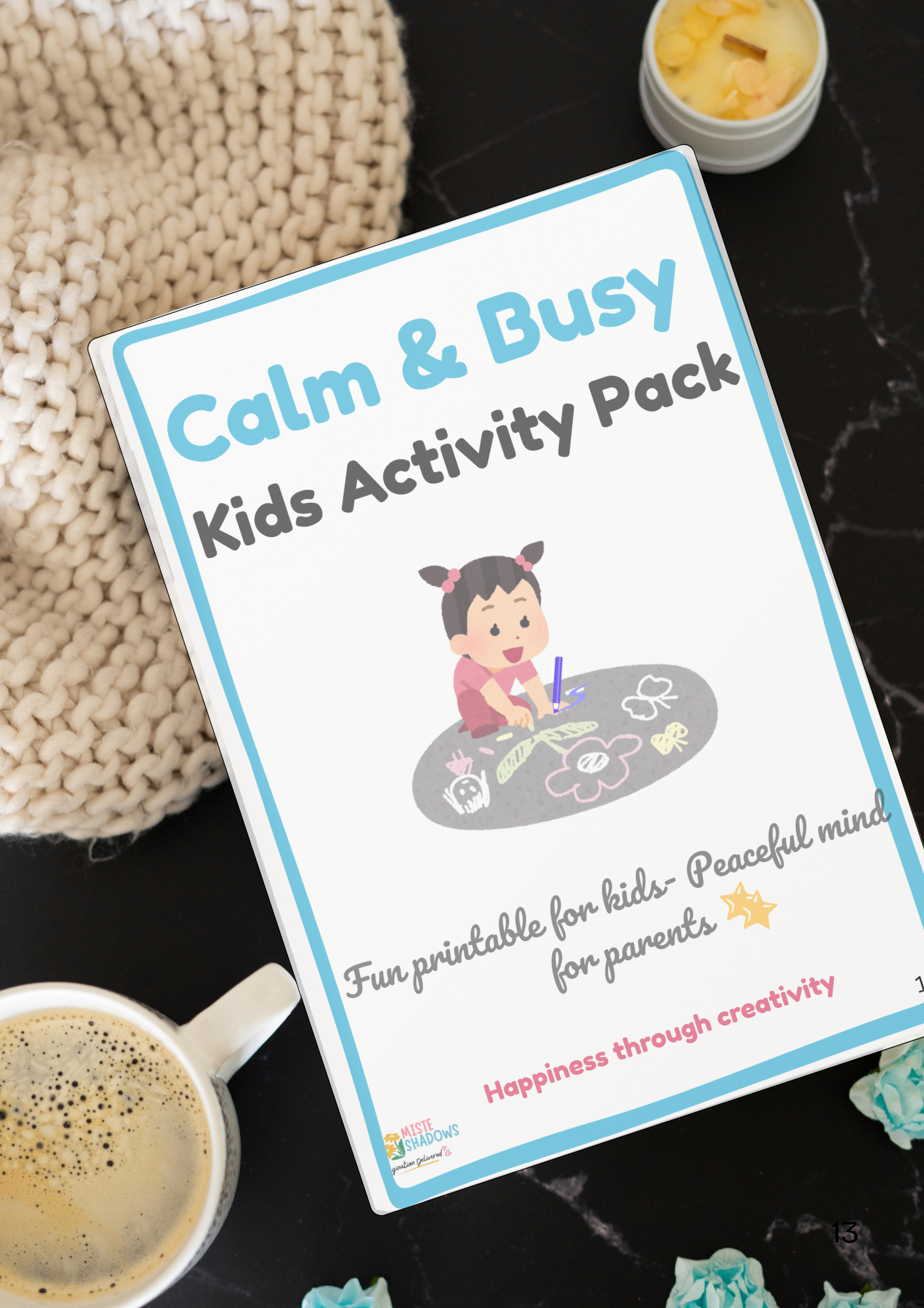 Calm & Busy Kids Activity Pack(Printable PDF)