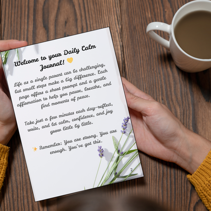 My Safe Place – Daily Mindful Journal(Printable PDF)