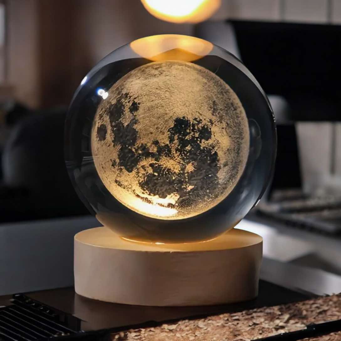 Crystal Moon Lamp