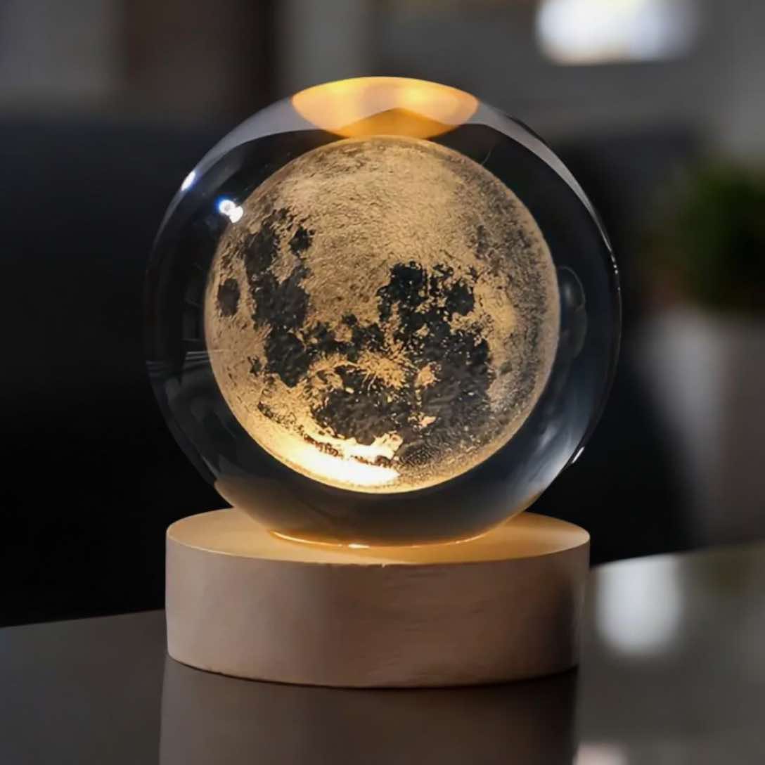 Crystal Moon Lamp