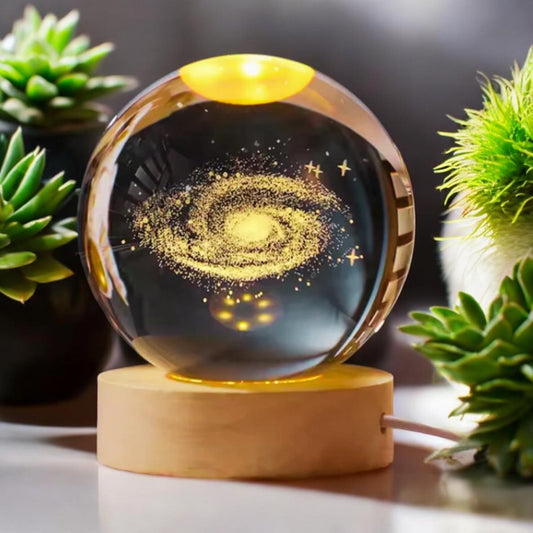 Crystal Galaxy Lamp