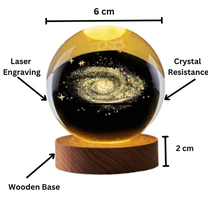 Crystal Solar System Lamp